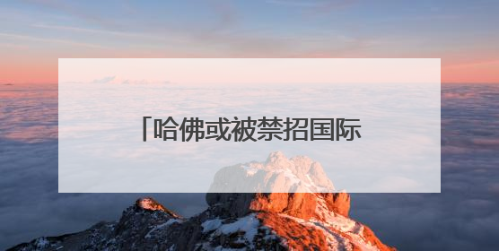 哈佛或被禁招国际学生 比利时未来女王可能受影响